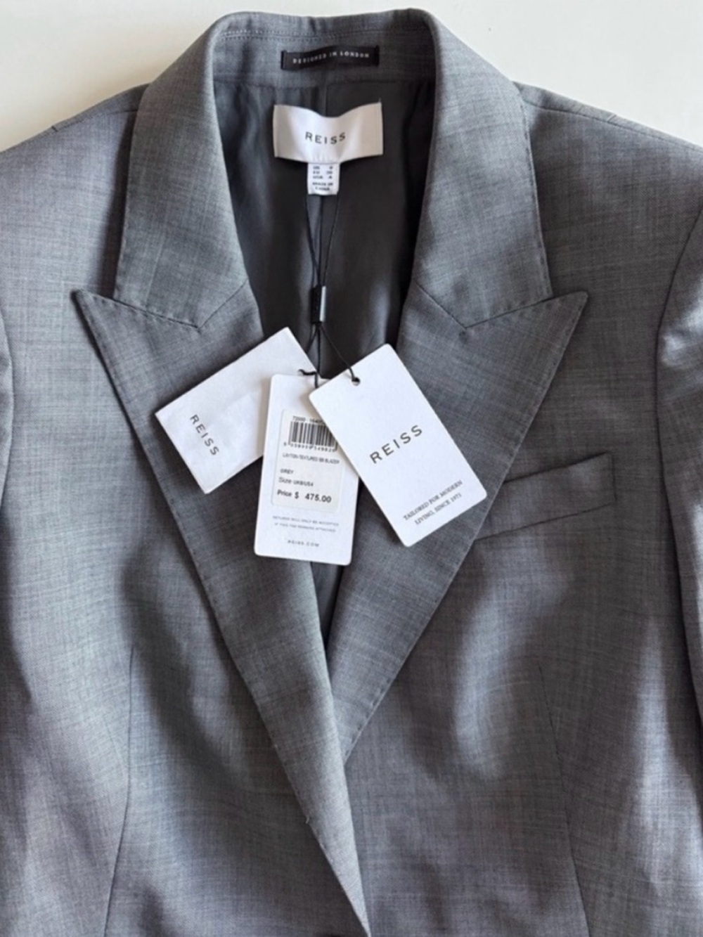 REISS 🩶 Layton Single Breasted Blazer - Picture 7 of 8